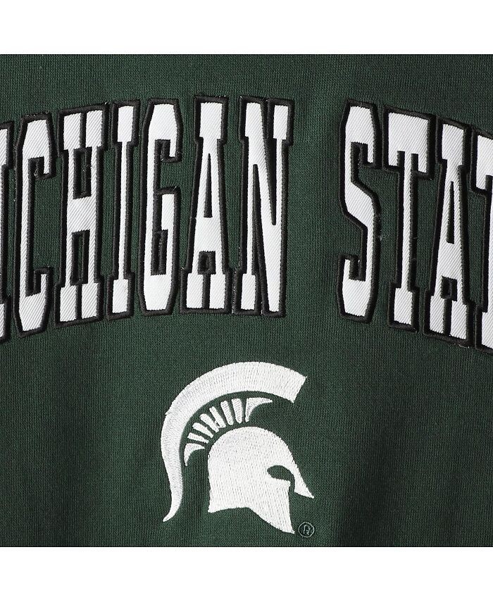 Зеленый пуловер с капюшоном Big Boys Michigan State Spartans 2-Hit Team Colosseum, зеленый — фото 3
