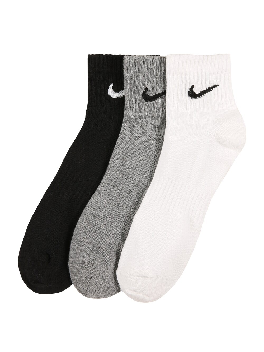 

Обычные спортивные носки Nike, пестрый серый/черный/белый