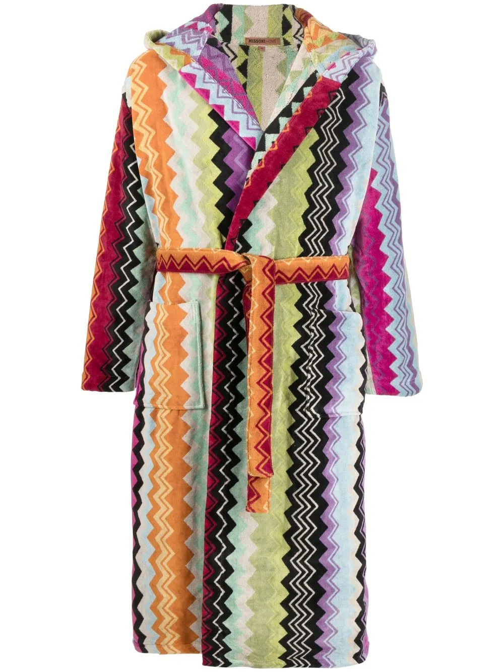 

Халат с узором зигзаг Missoni Home, оранжевый