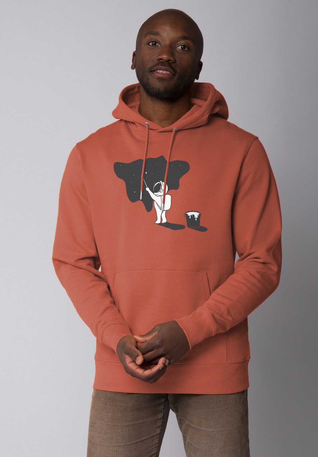

Толстовка с капюшоном PAINTING SPACE - Sweatshirt watapparel, коричневый