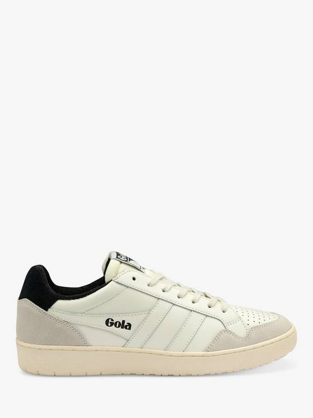 

Классические кроссовки на шнуровке из кожи орла Gola, цвет Off White/Black