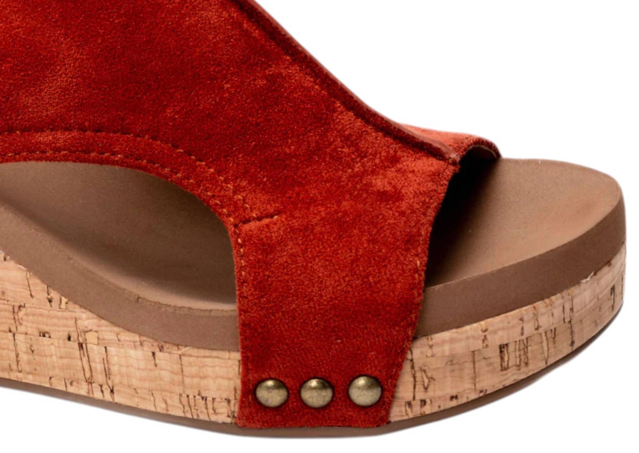 Женские босоножки Carley Wedge Sandal в цвете Rust Corkys Footwear — фото 2