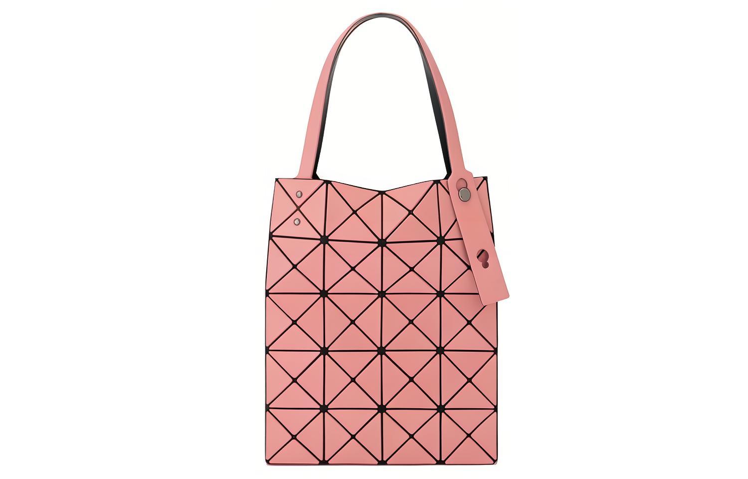 

Люцент Бокси Поливинилхлоридная Смола Полиэстер Сумка-шопер Пляжная Сумка Через Плечо Женская Розовая ISSEY MIYAKE