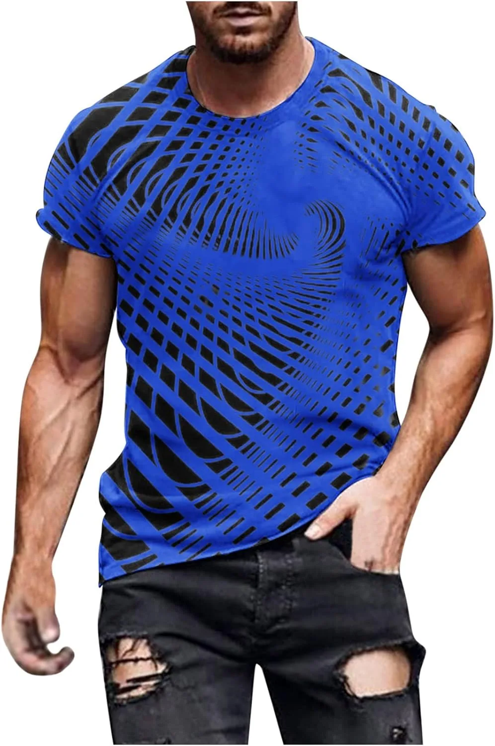 

Футболка с 3D-принтом и оптической иллюзией