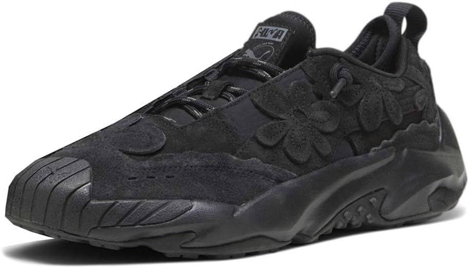Мужские кроссовки PUMA Plexus с цветочной вышивкой, шнуровкой и дизайном X Pam - черные — фото 2