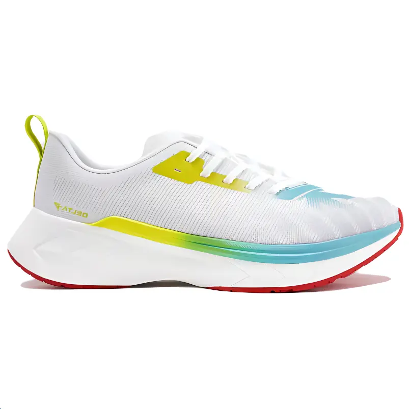 Кроссовки мужские Delta Running Shoes Low-top белые/синие Descente — фото 2