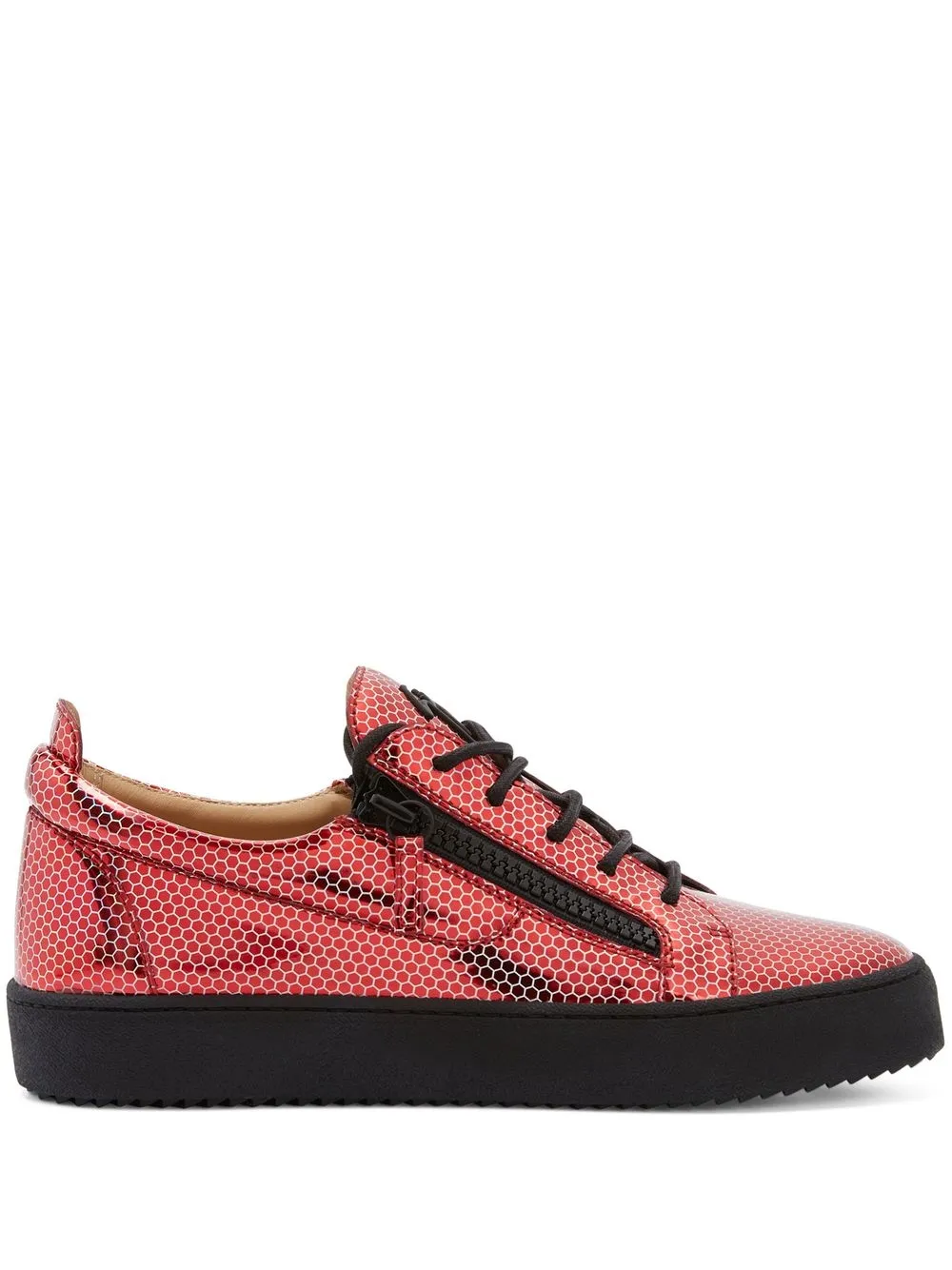 

Кеды Frankie с принтом Giuseppe Zanotti, красный