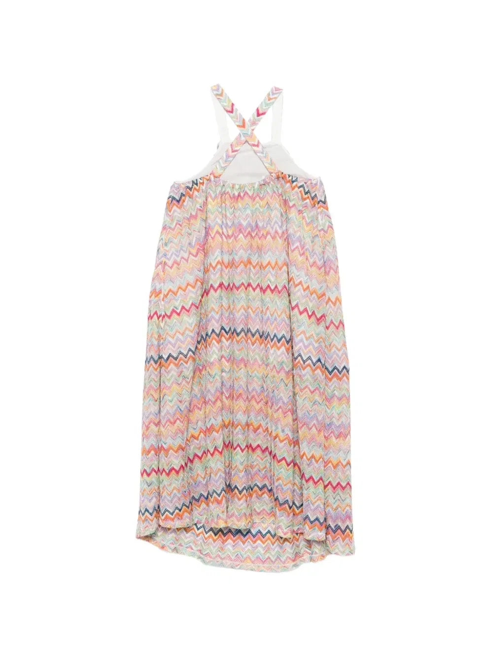 Платье с узором зигзаг Missoni Kids, розовый — фото 2