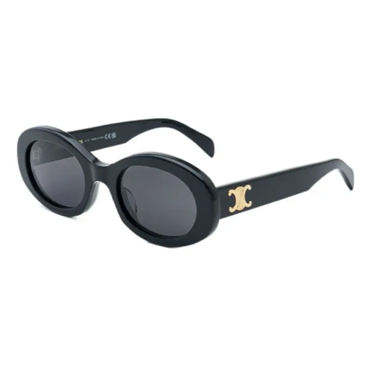 

CELINE Овальные солнцезащитные очки женские черные, Black