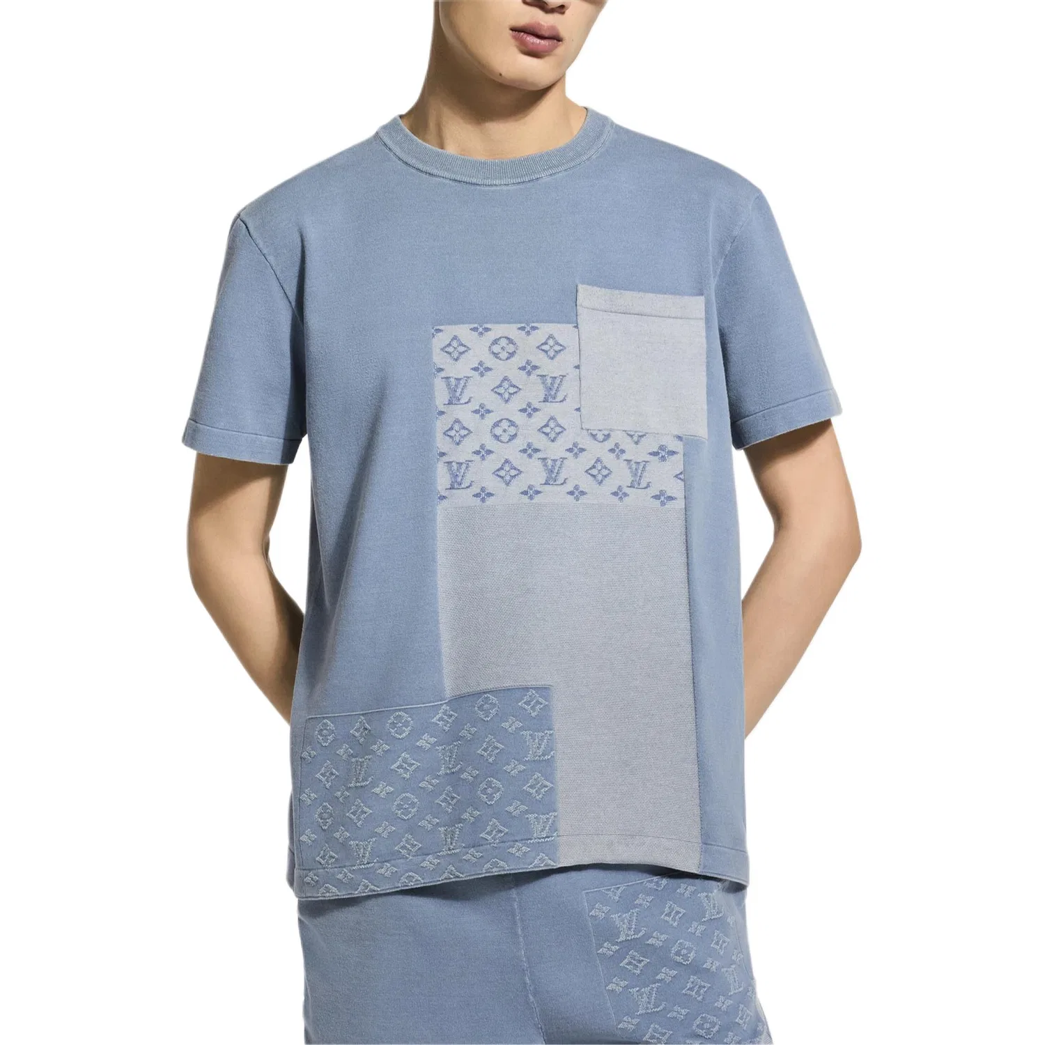 Футболка Louis Vuitton синяя — фото 3