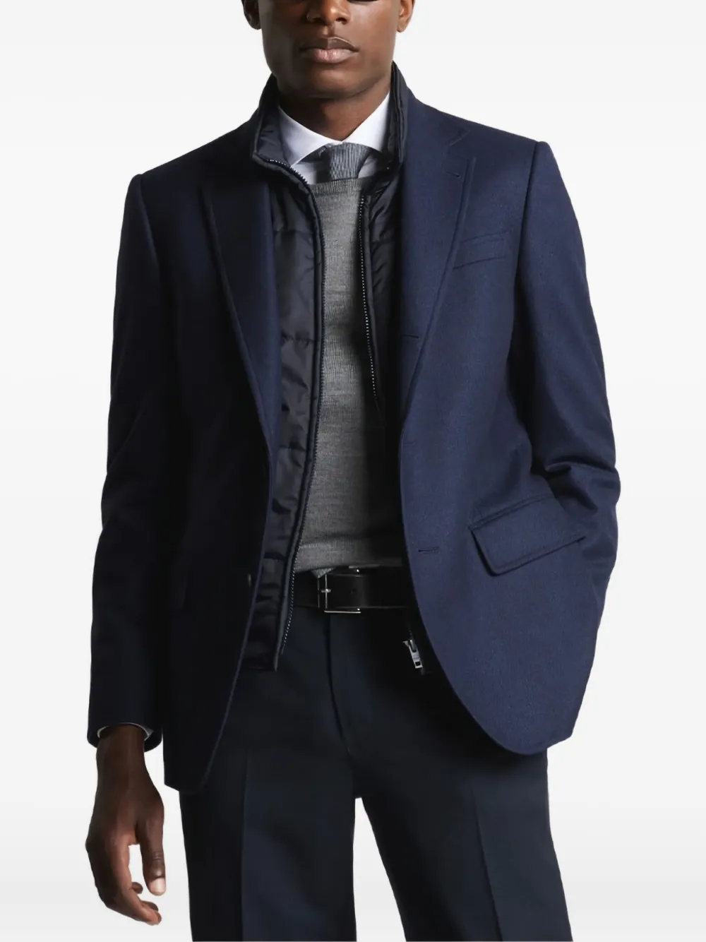 

Многослойная фланелевая куртка Fay, синий