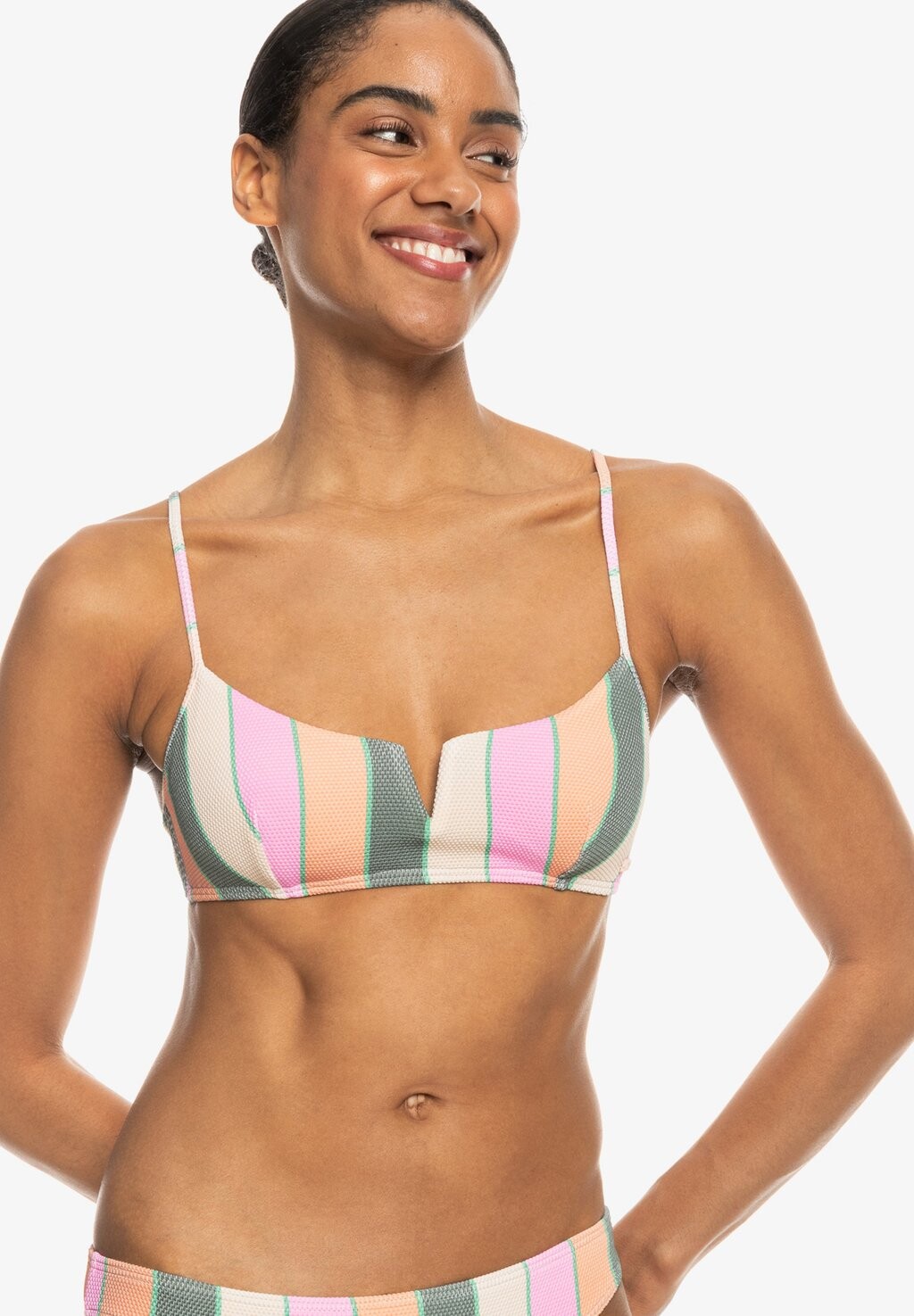 

Верх бикини VISTA STRIPE Roxy, цвет green