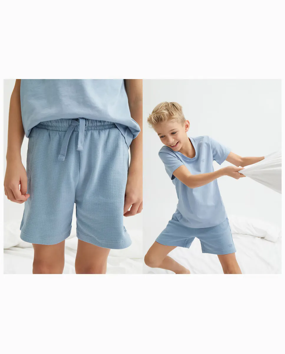 

Пижамные шорты для мальчиков Cotton Juice, цвет 400 Azul
