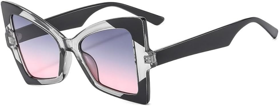 

Модные солнцезащитные очки «кошачий глаз» для женщин и мужчин, в стиле «бабочка», с градиентными линзами, леопардовым принтом и защитой от УФ-излучения UV400 MTZJH, C4