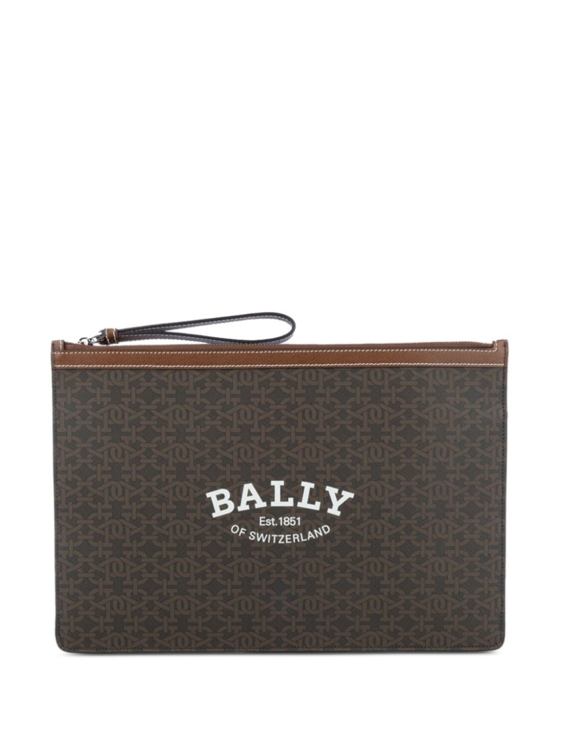 

Сумка с монограммным принтом Bally, коричневый