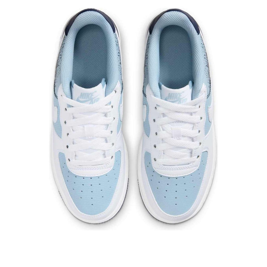 Кроссовки (GS) Nike Air Force 1 Low 'Light Armory Blue White', белый — фото 4