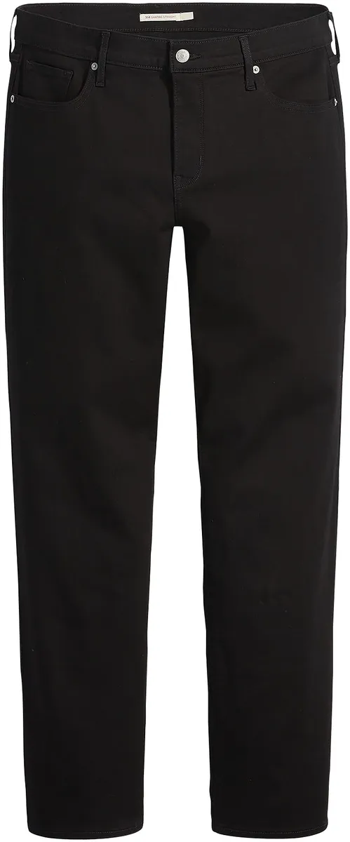 Прямые джинсы Levi's Plus "314 Shaping Straight", хлопок стрейч, цвет Soft Black — фото 4