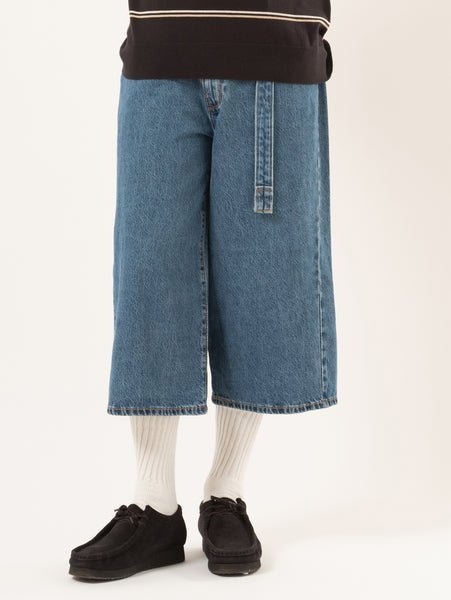Скрученные мешковатые джинсы-капри среднего индиго цвета Levi's, Medium Indigo - Flat Finish