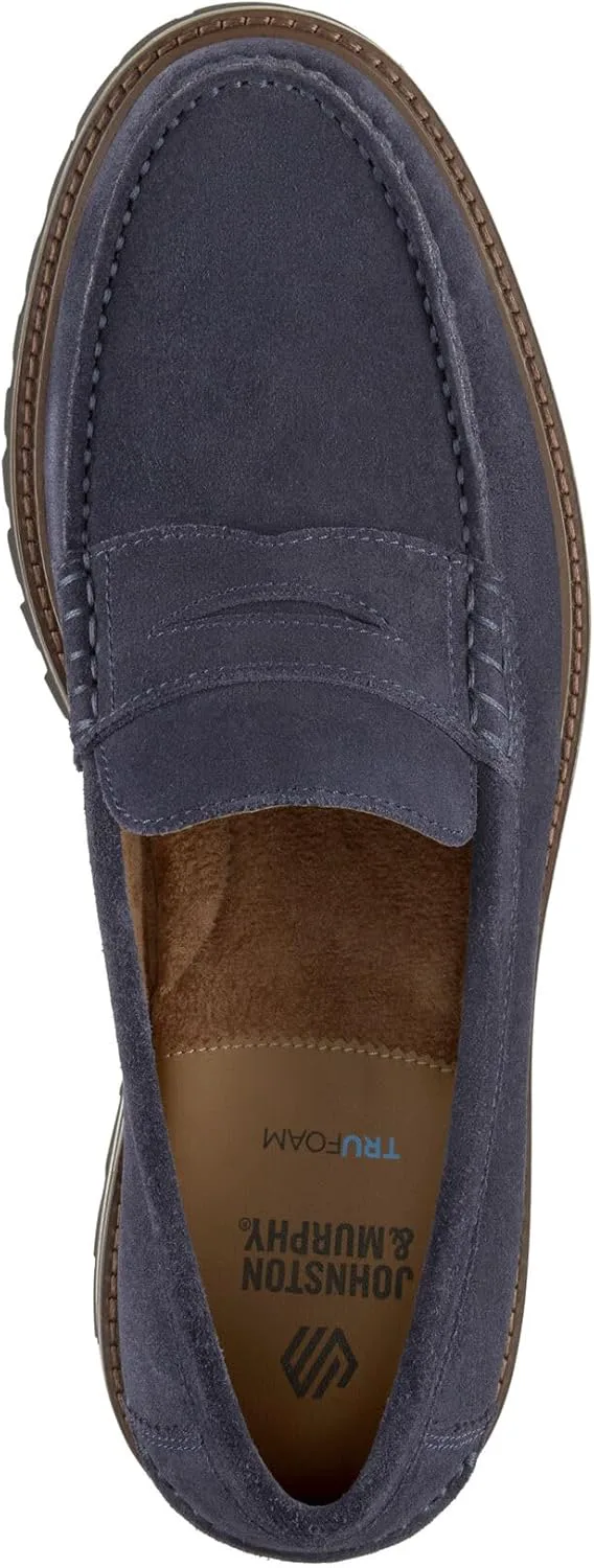 Мужские слипоны Johnston & Murphy Collier Penny Loafer для повседневной и официальной носки, темно-синий — фото 2