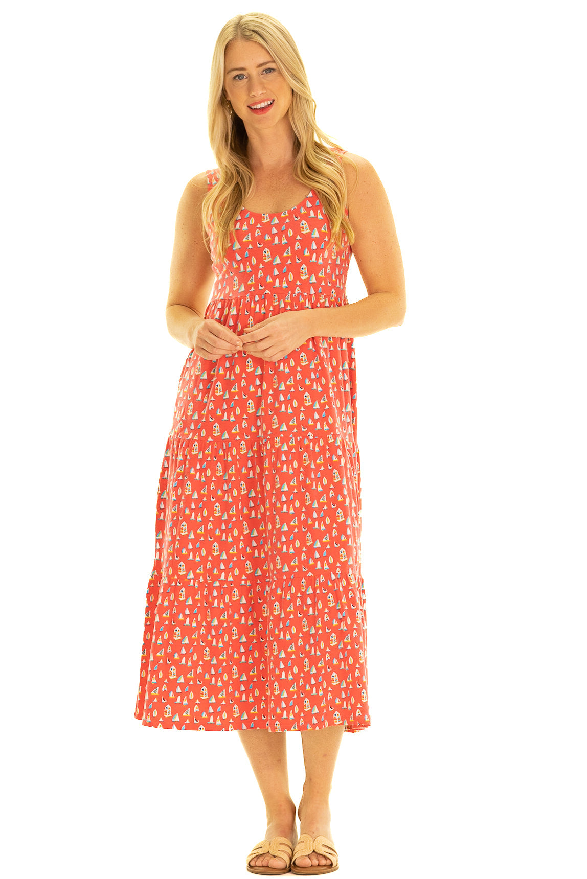 

Платье Люси в стиле Leland Gal Set Sail Print Duffield Lane, синий/мультиколор