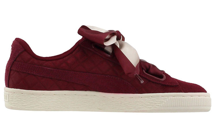 Кеды (WMNS) PUMA Suede Heart Quilt 'Cordovan' 365462-01, разноцветный — фото 2