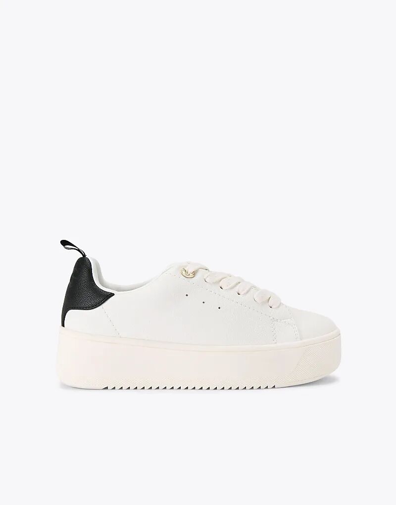 Кроссовки KG Kurt Geiger Lighter со шнуровкой, белые, черные