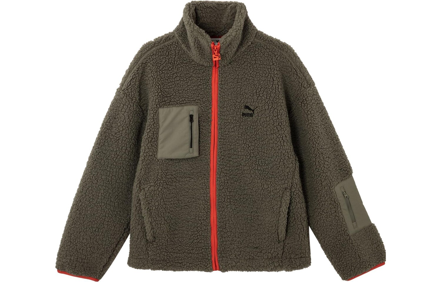 

Бархатная куртка мужская серо-красная Puma, красный