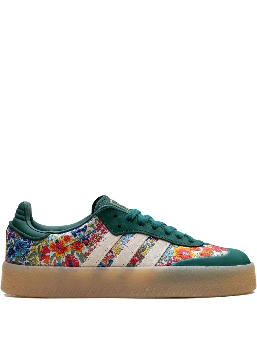 Кроссовки x Liberty London Sambae "Liberty London Collegiate Green" Adidas, зеленый