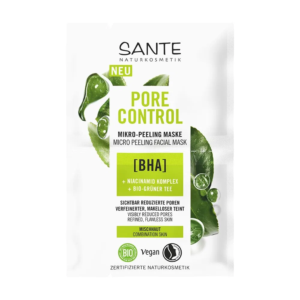 Маска для лица Sante Naturkosmetik — Микроотшелушивающая «Pore Control BHA» от