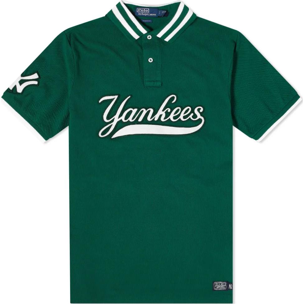 Поло Ralph Lauren Yankees Мужская Зеленая — фото 2