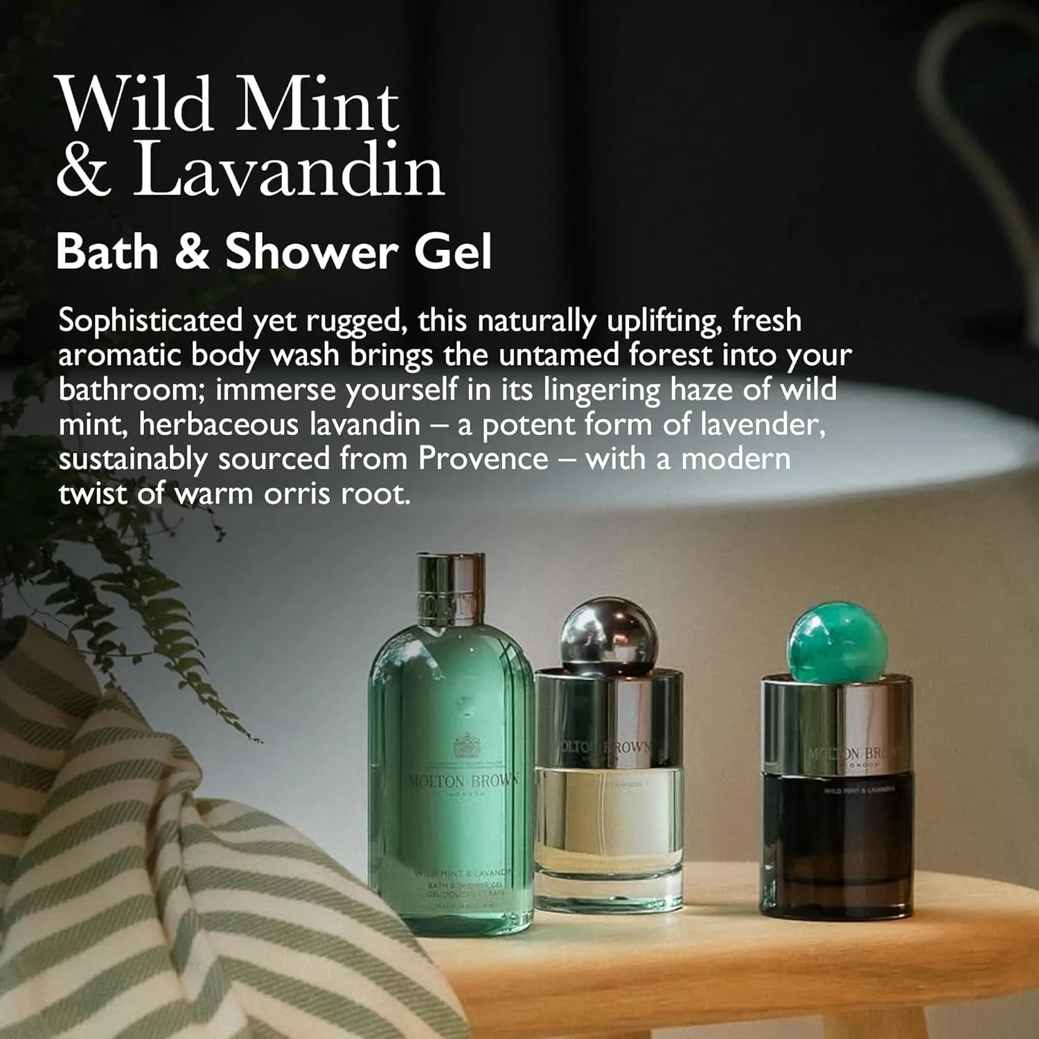 Гель для душа Molton Brown Wild Mint & Lavandin, 10 жидких унций. 296 мл (1 шт.), Multicolor — фото 3