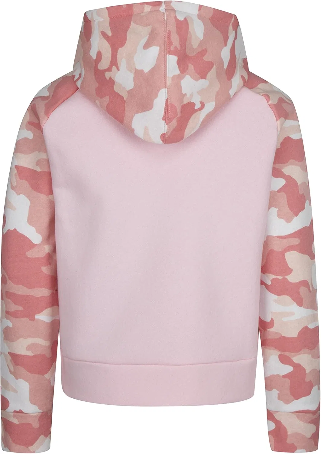 Детская толстовка Hurley One and Only, набор с аксессуаром для волос, Arctic Pink/Camo — фото 2