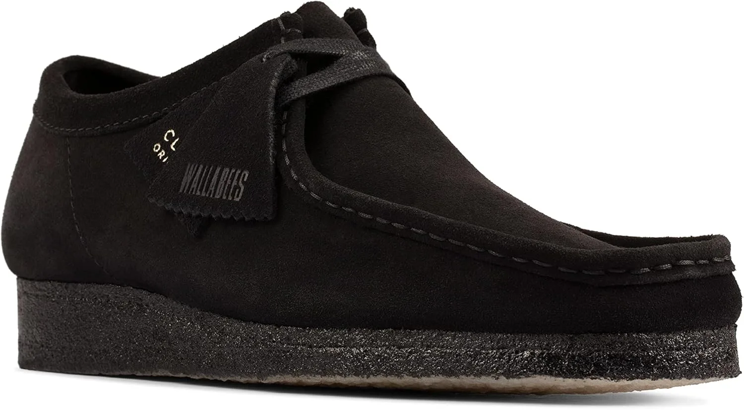 Мужские оксфорды Clarks Wallabee, черный/черный — фото 3