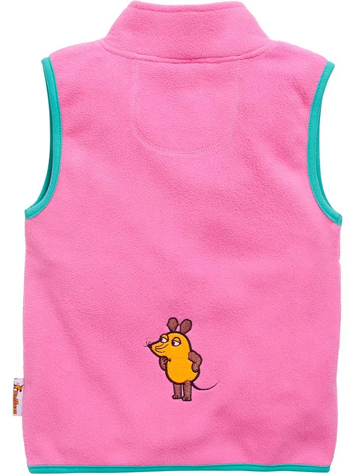 Playshoes Флисовый жилет розового цвета — фото 2