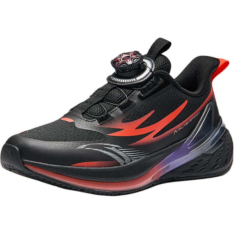 Antakids Детские кроссовки Gongsu Lightweight Cushioning Low-Top с низким верхом, черно-оранжевого цвета для подростков — фото 2