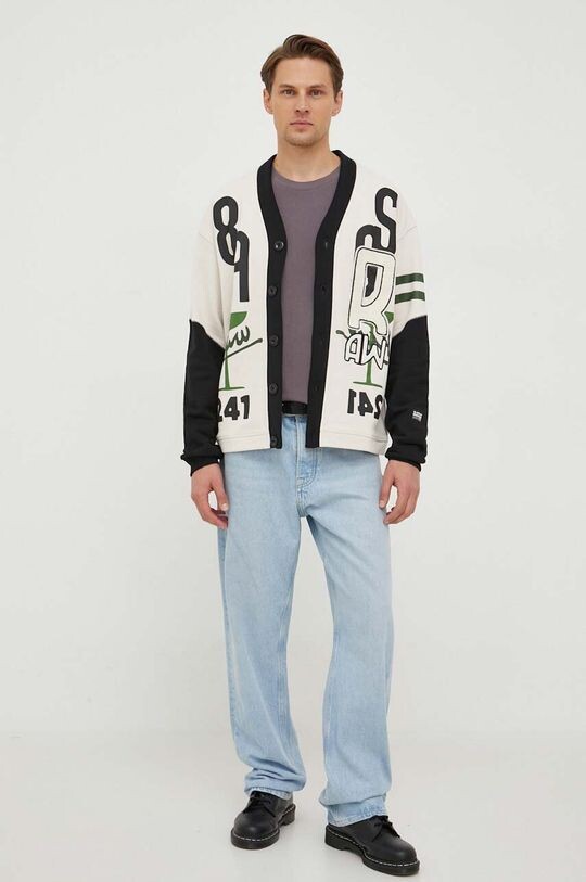 

Хлопковая толстовка G-Star Raw, бежевый