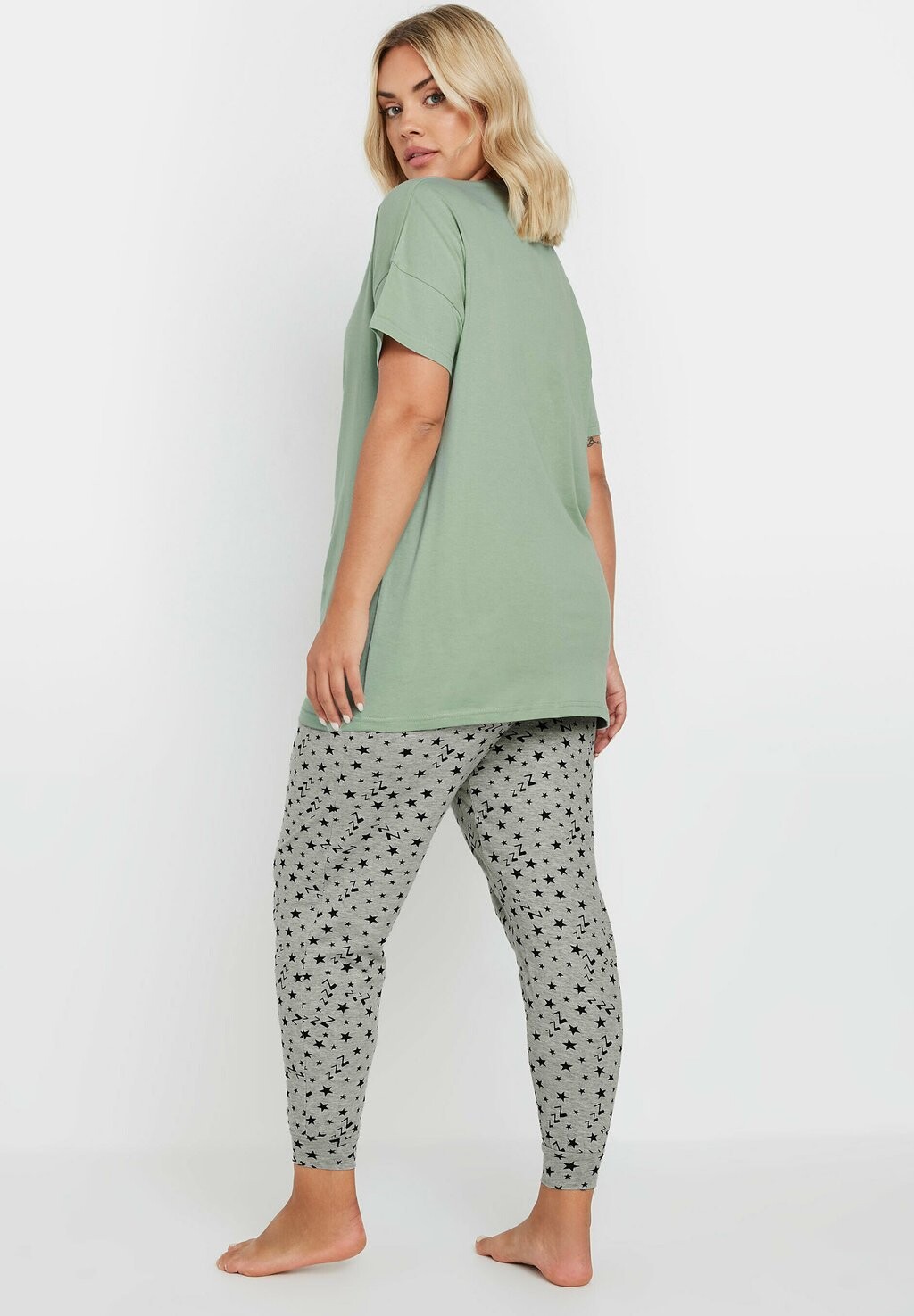 

Пижамный комплект SLOTH STAR SET Yours Clothing, зеленый
