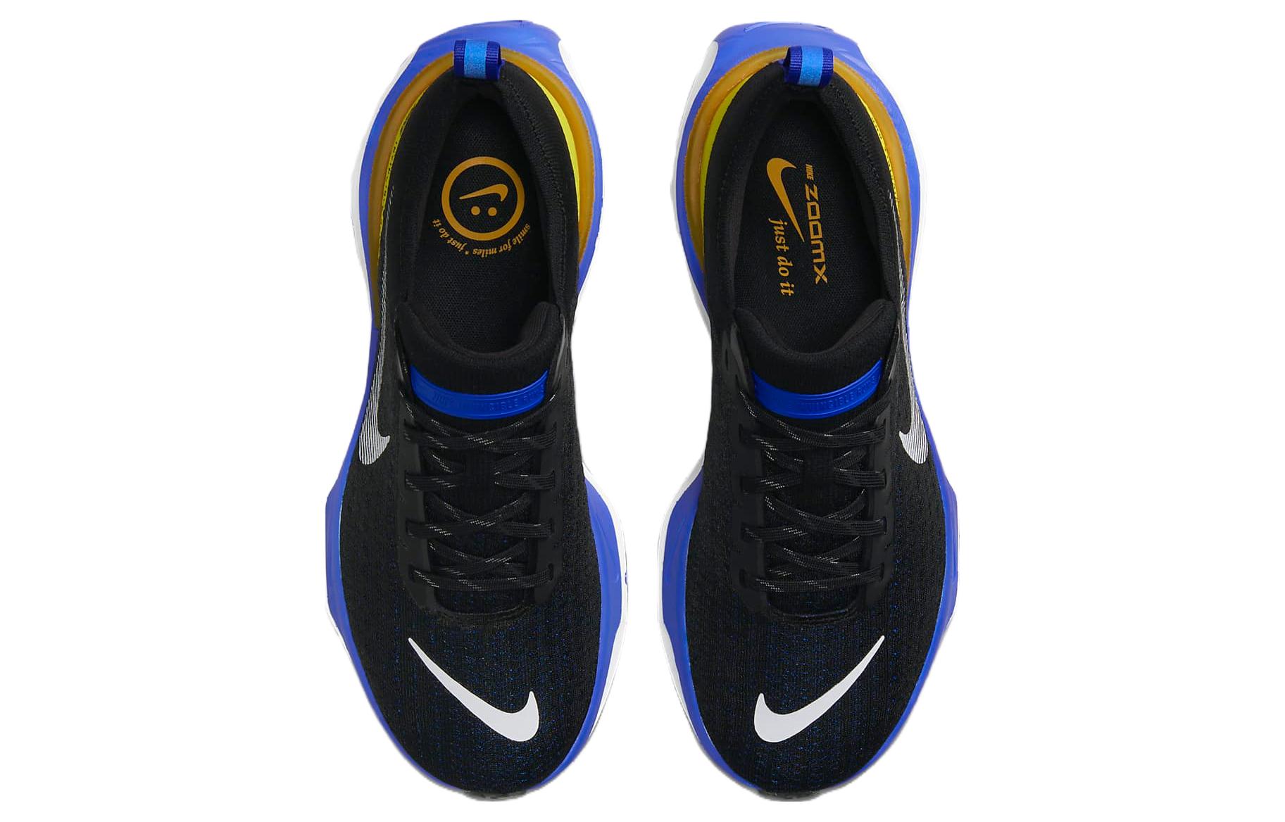 Nike ZoomX Invincible Run Flyknit 3 Черный Гоночный Синий, Синий Белый — фото 3