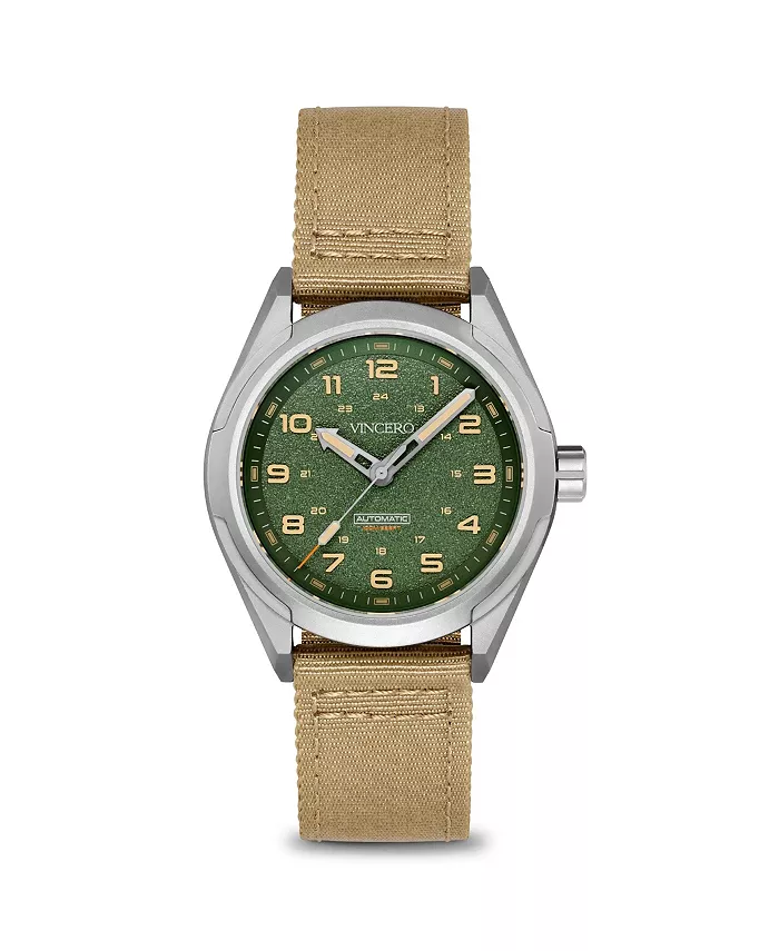 

Мужские часы Scout Automatic с титановым корпусом и нейлоновым ремешком, 42 мм Vincero, зеленый