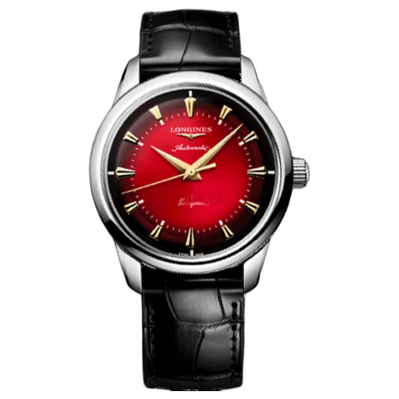 

LONGINES Часы Men's Watch, Red Watch Dial