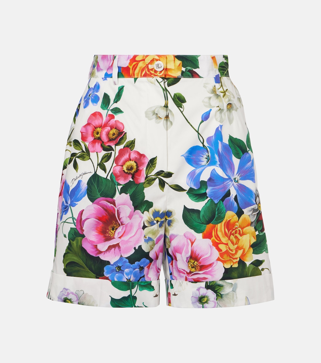 

Хлопковые шорты с цветочным принтом Dolce&Gabbana, MIX FIORI CRETONNE