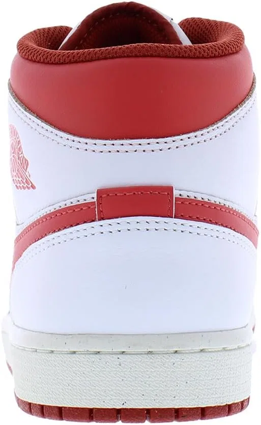 Кроссовки мужские Nike Air Jordan 1 Mid Se, цвет White Lobster Dune Red Sail — фото 4