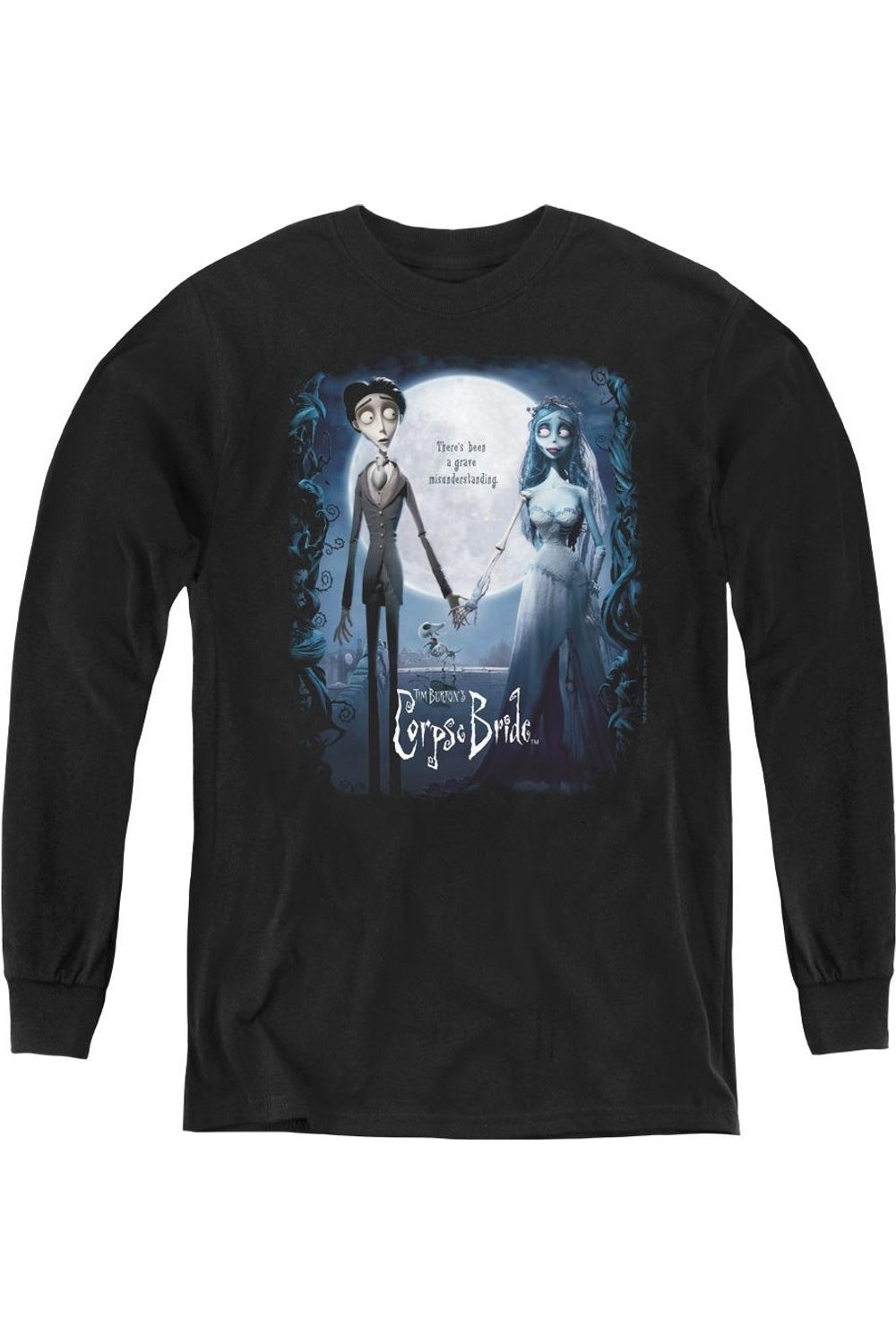 

Футболка с длинным рукавом "Corpse Bride" для подростков Gildan, черный
