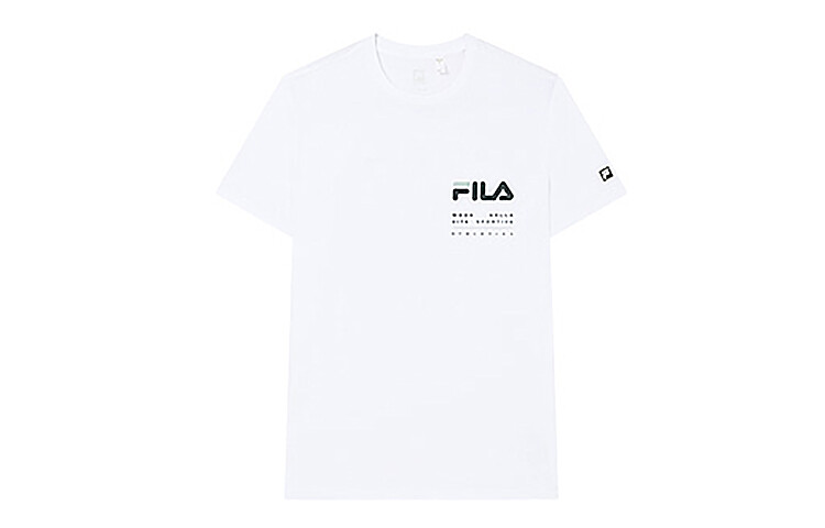 

Футболка мужская белая Fila, цвет Jade White