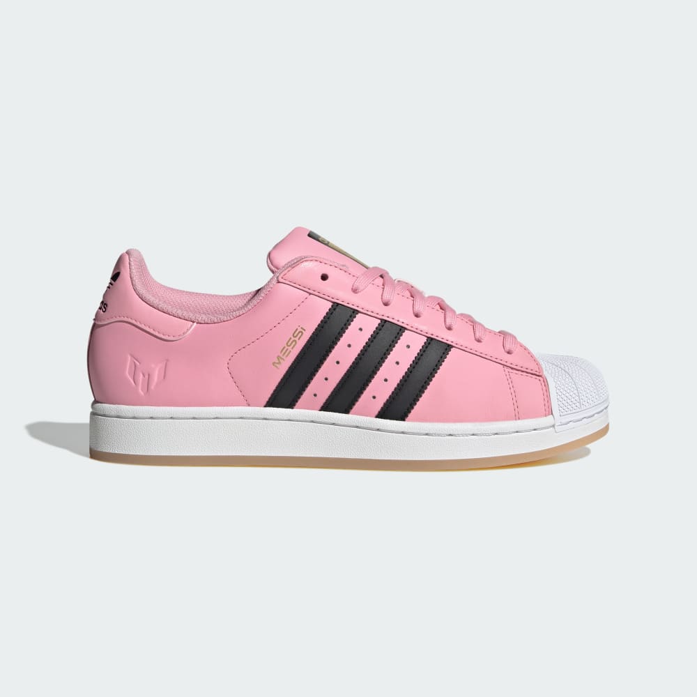 

Кроссовки Adidas Superstar Messi Shoes, цвет Light Pink/Core Black/Gold Metallic