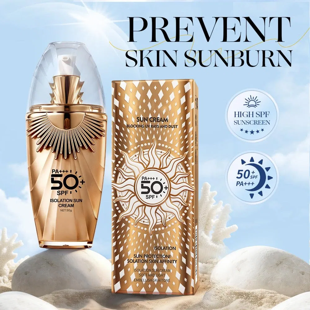 Водостойкий солнцезащитный крем SPF 50 для лица, 2 шт. Radiantre, 2Pc — фото 2