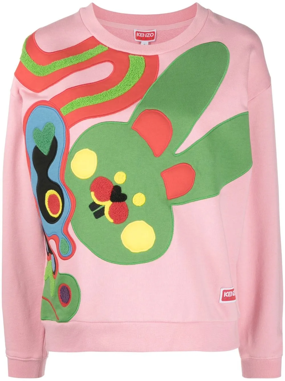 

Толстовка с вышивкой o KENZO, розовый