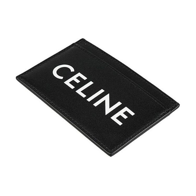 CELINE Кожаный картхолдер мужской черный — фото 4