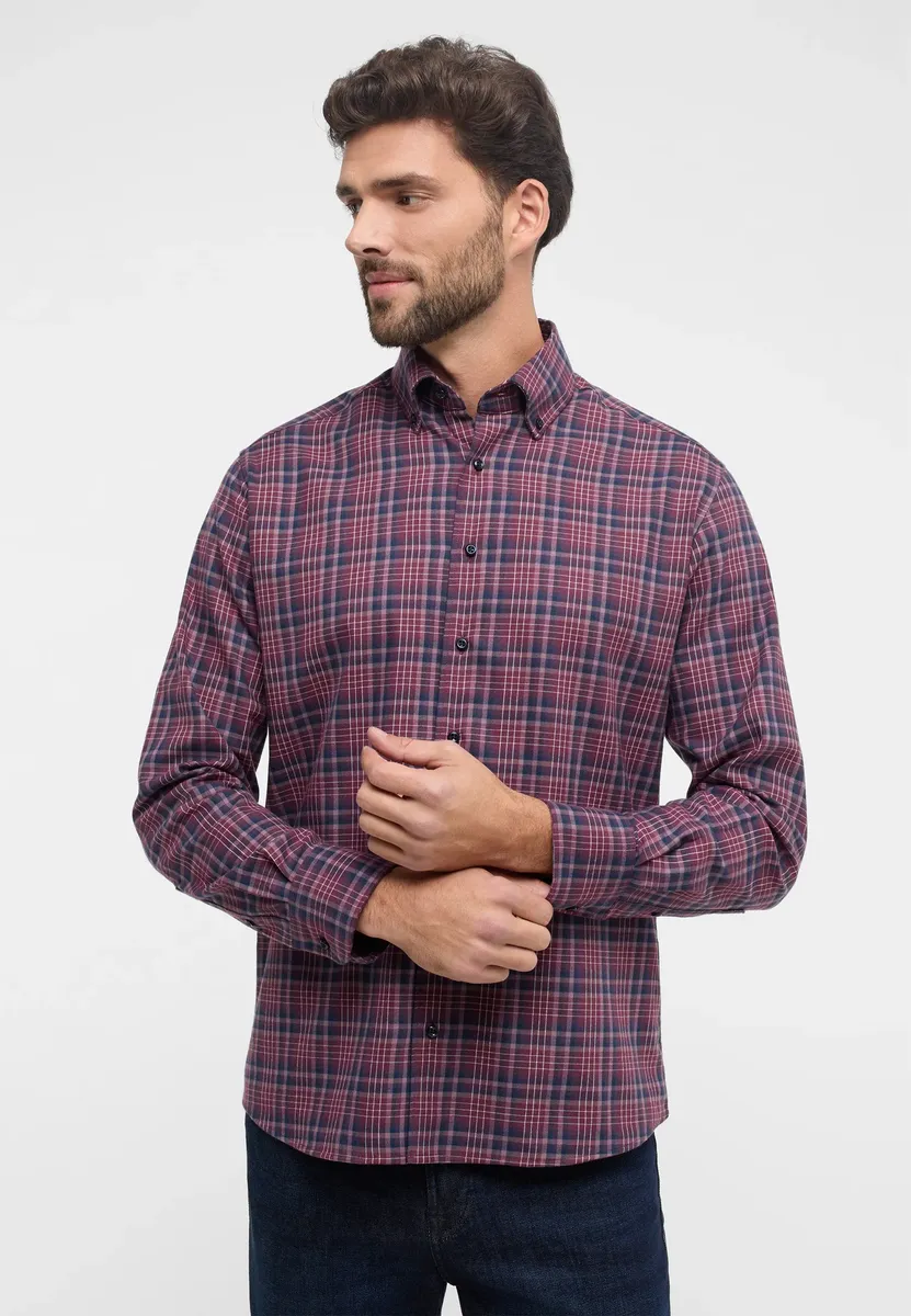 

Рубашка Eterna с длинными рукавами "MODERN FIT", красный