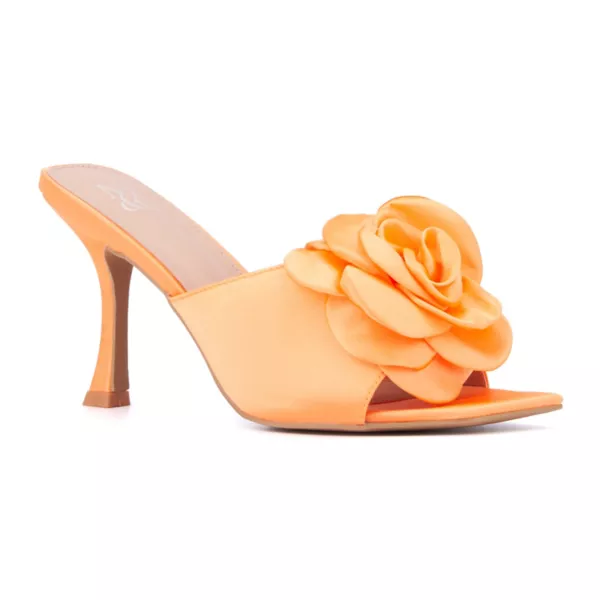 Женские шлепанцы Gardenia на каблуке New York & Company, цвет orange sorbet